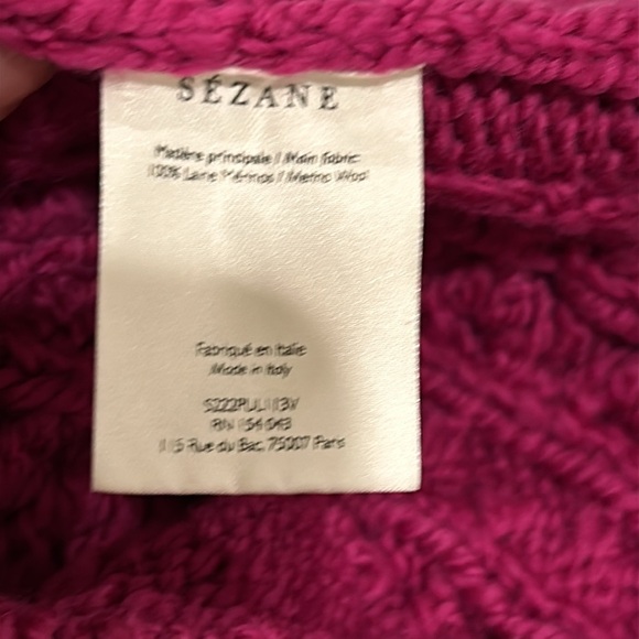 Sezane Aubin Sweater Jumper Magenta - excellent condition - Picture 12 of 12